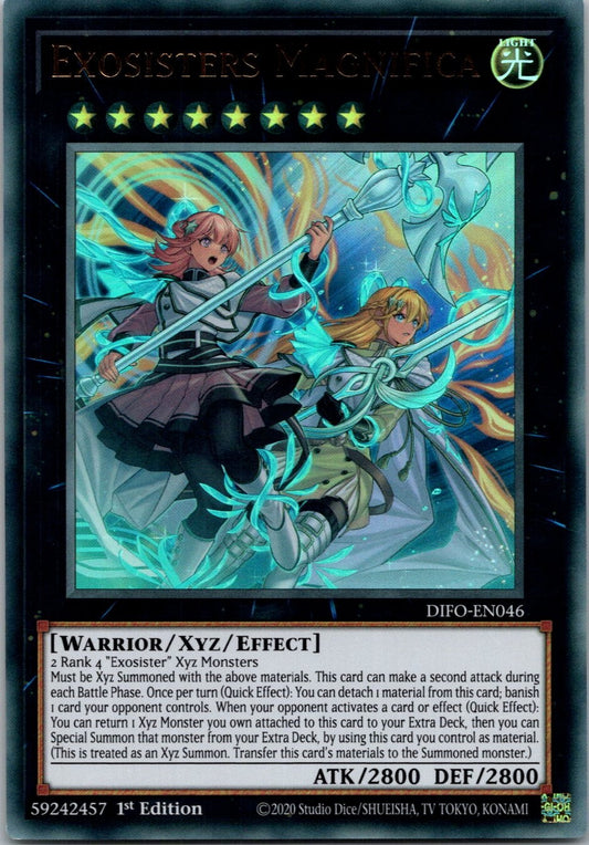 Yugioh Exosisters Magnifica DIFO-EN046 1st Edition Ultra Rare NM