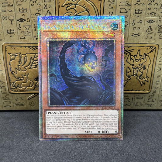 Yugioh Ragnaraika the Evil Seed LEDE-EN013 Quarter Century Secret Rare 1st Ed NM