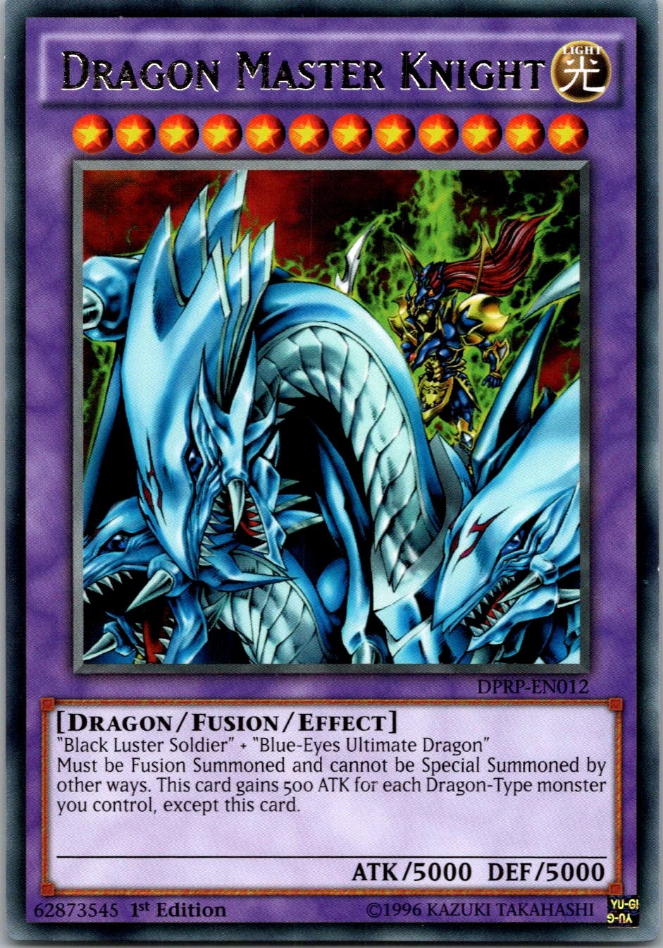 Yugioh Dragon Master Knight DPRP-EN012 1st Edition Rare NM
