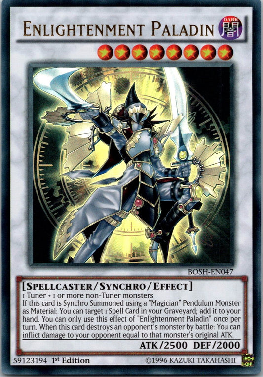 Yugioh Enlightenment Paladin BOSH-EN047 1st Edition Ultra Rare NM