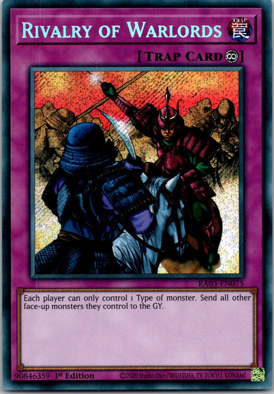 Yugioh Rivalry of Warlords (Secret Rare) RA03-EN075 1st Edition Secret Rare NM