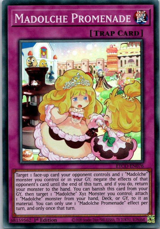 Yugioh Madolche Promenade ETCO-EN076 1st Edition Super Rare NM