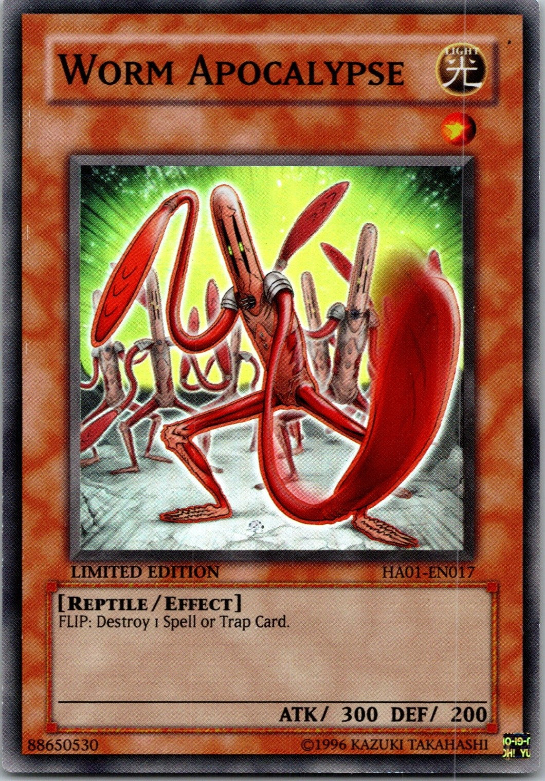 Yugioh Worm Apocalypse HA01-EN017 Limited Edition Super Rare NM