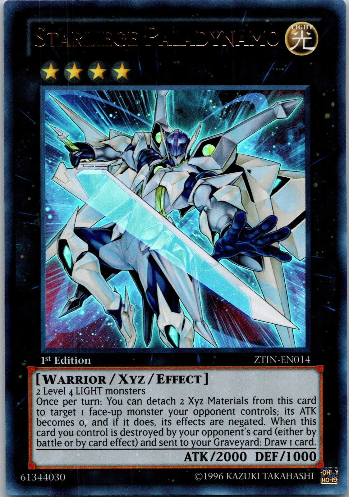 Yugioh Starliege Paladynamo ZTIN-EN014 1st Edition Ultra Rare NM