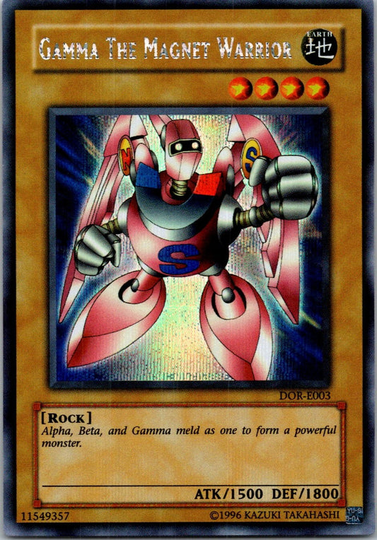 Yugioh Gamma the Magnet Warrior DOR-003 Secret Rare NM
