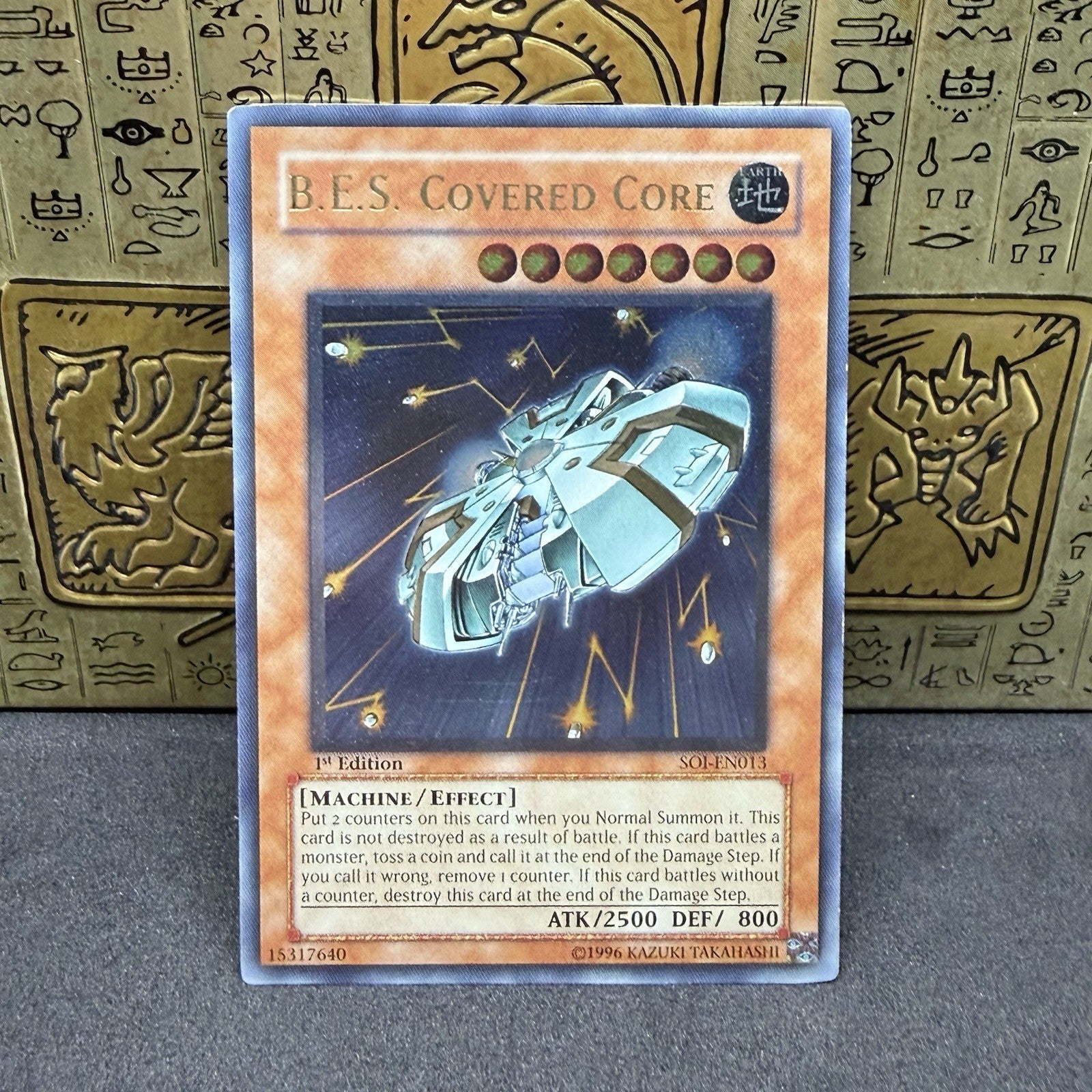 Yugioh B.E.S. Covered Core SOI-EN013 1st Edition Ultimate Rare NM