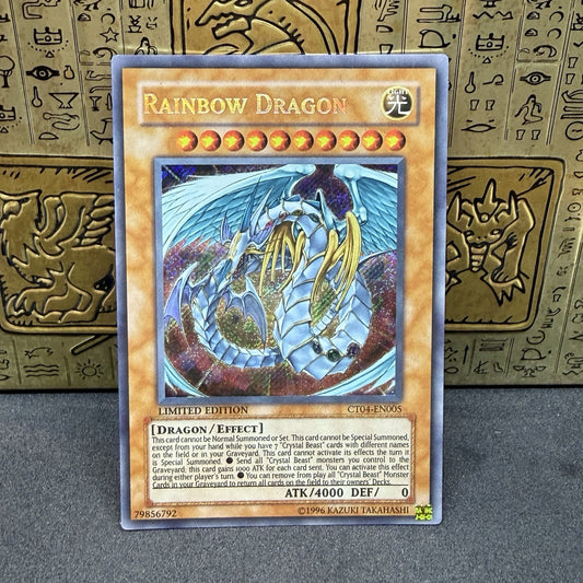 Yugioh Rainbow Dragon CT04-EN005 Secret Rare Limited Edition NM