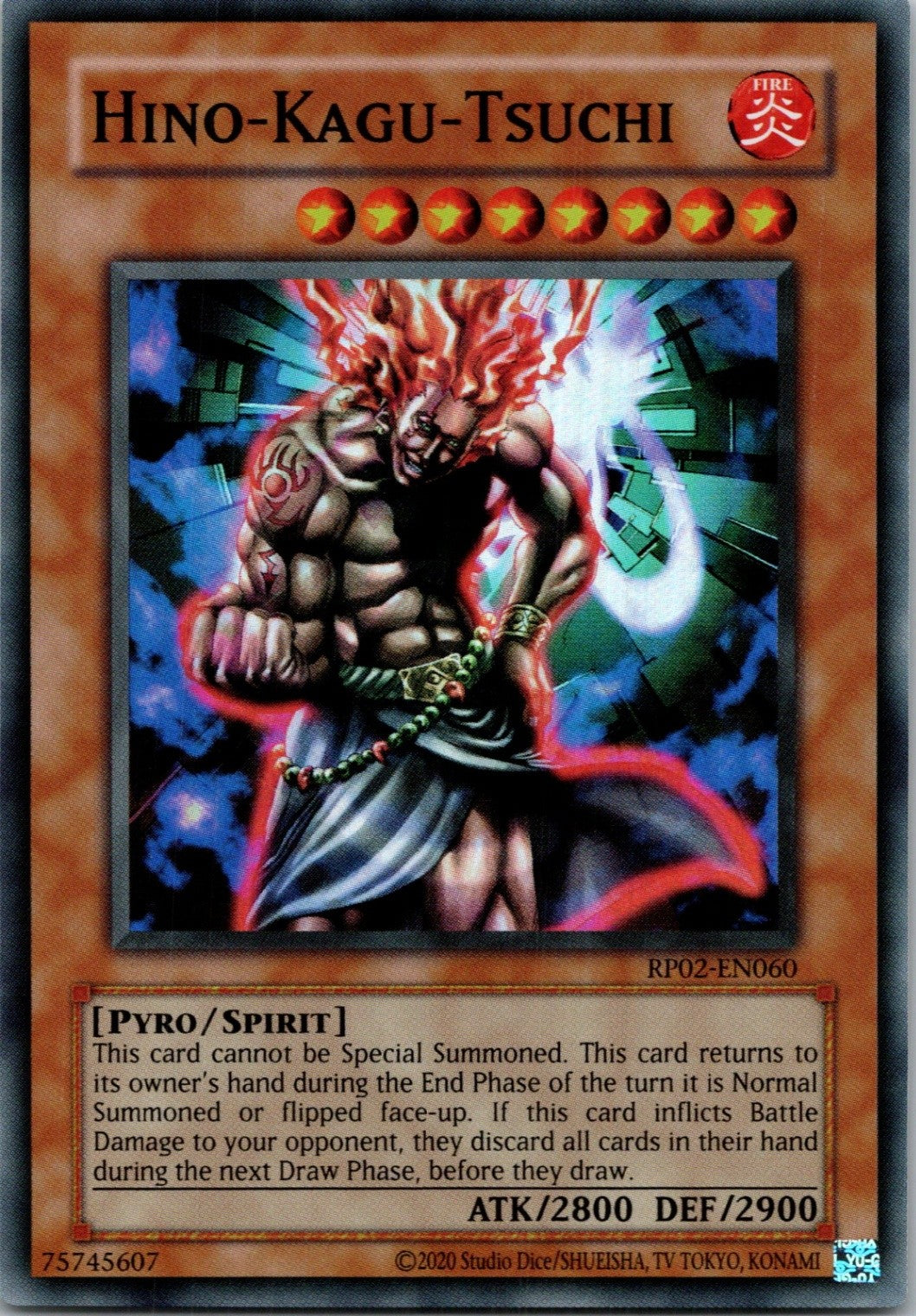 Yugioh Hino-Kagu-Tsuchi RP02-EN060 Super Rare NM