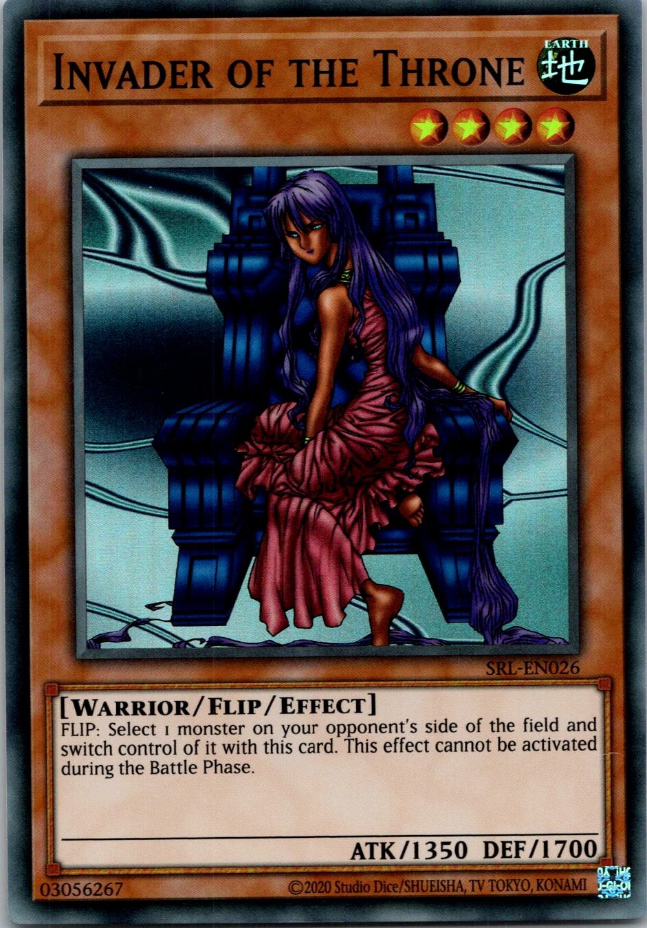 Yugioh Invader of the Throne SRL-EN026 Super Rare NM