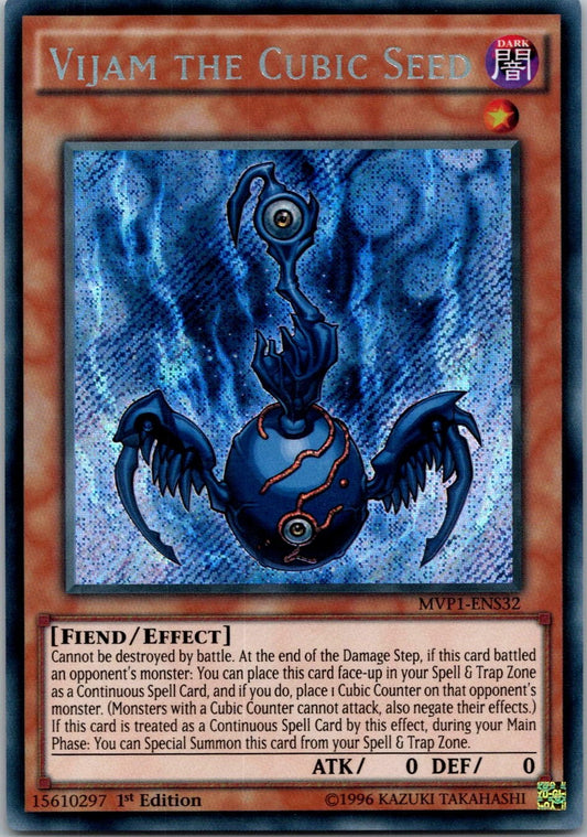Yugioh Vijam the Cubic Seed MVP1-ENS32 1st Edition Secret Rare NM