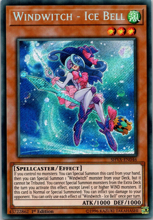 Yugioh Windwitch - Ice Bell SHVA-EN046 1st Edition Secret Rare NM