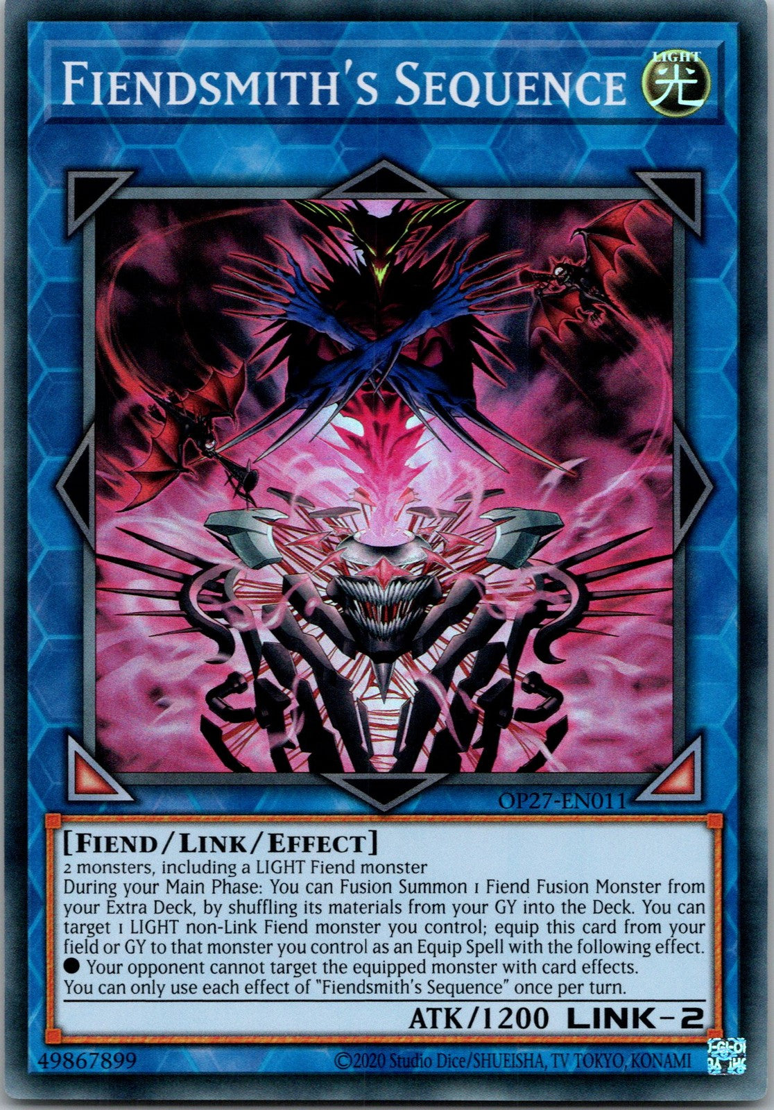 Yugioh Fiendsmith's Sequence OP27-EN011 1st Edition Super Rare NM