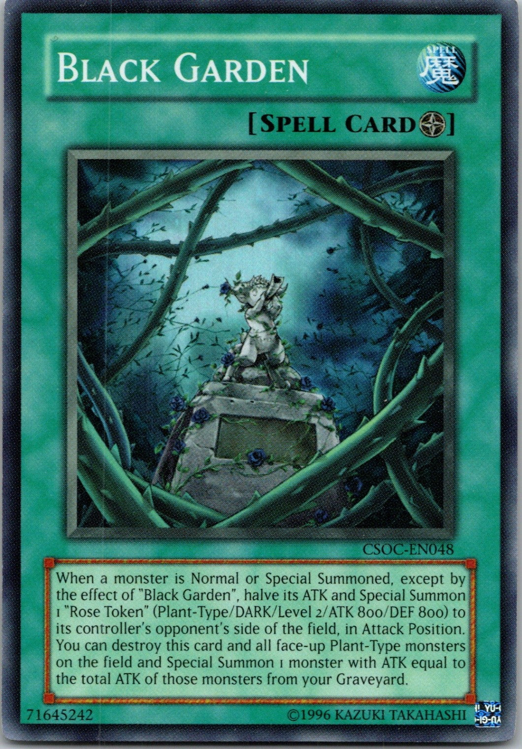 Yugioh Black Garden CSOC-EN048 Super Rare NM