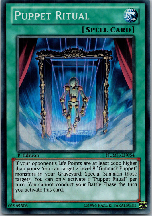 Yugioh Puppet Ritual NUMH-EN054 1st Edition Super Rare NM