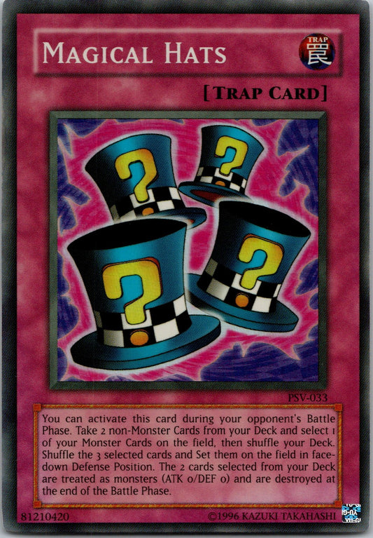 Yugioh Magical Hats PSV-033 OG Print Super Rare NM