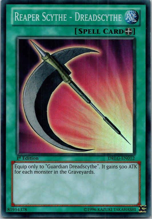 Yugioh Reaper Scythe - Dreadscythe DRLG-EN012 1st Edition Super Rare NM