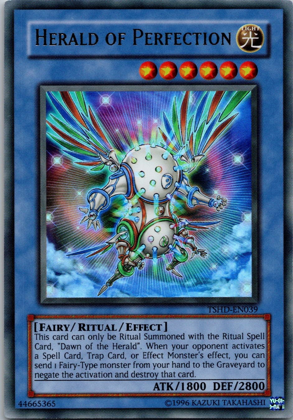 Yugioh Herald of Perfection TSHD-EN039 Ultra Rare NM