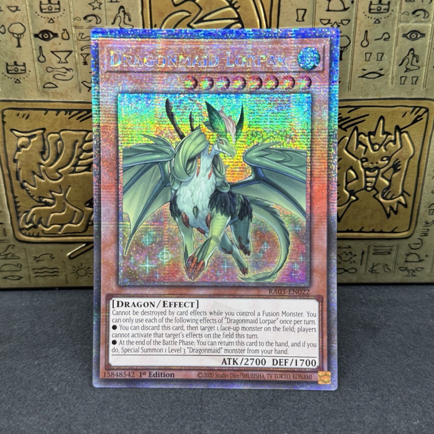 Yugioh Dragonmaid Lorpar RA03-EN022 Quarter Century Secret Rare NM