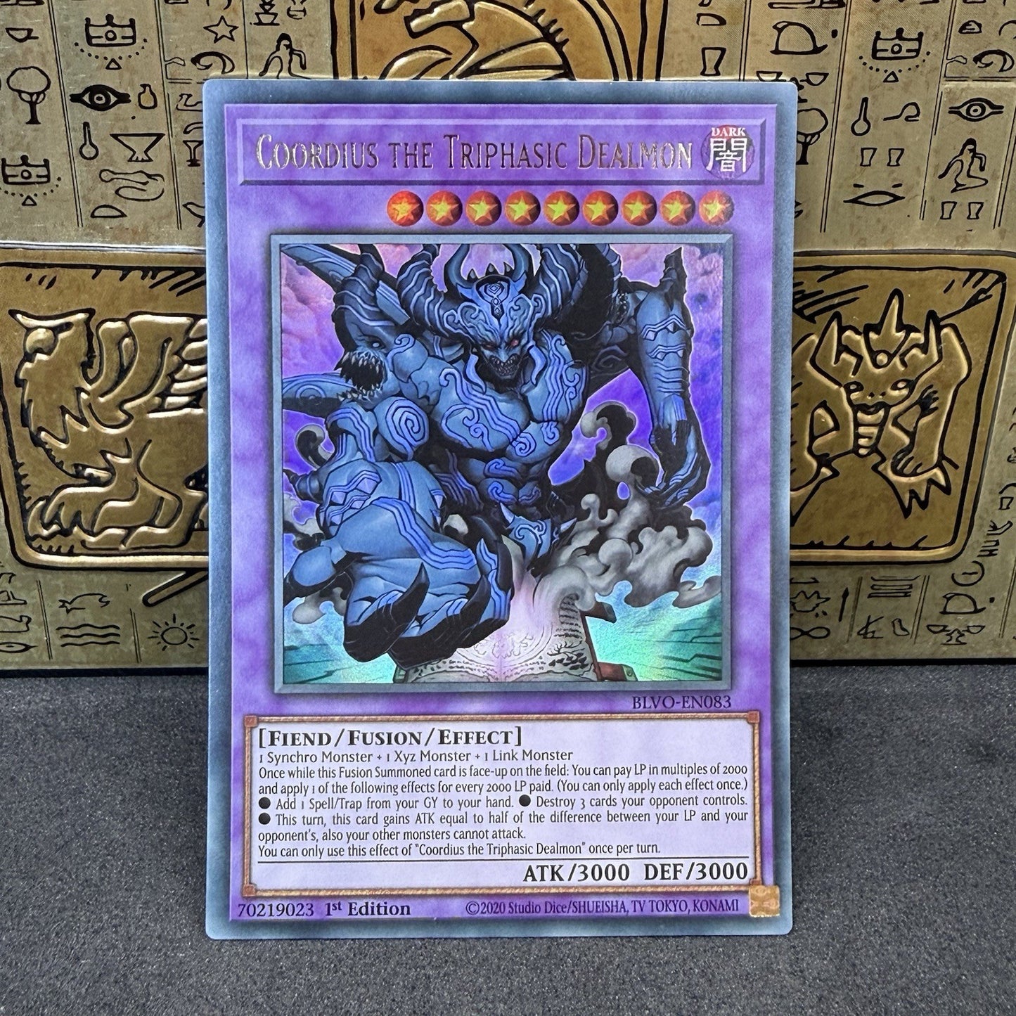 Yugioh Coordius the Triphasic Dealmon BLVO-EN083 Ultra Rare 1st Edition NM