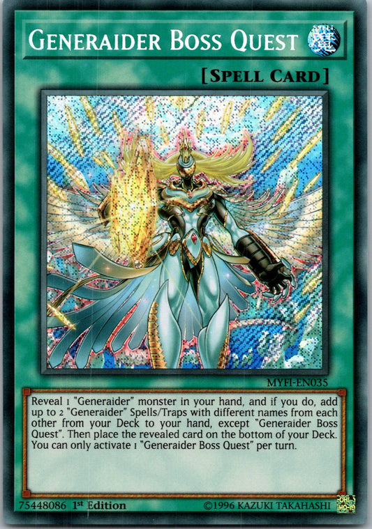 Yugioh Generaider Boss Quest MYFI-EN035 1st Edition Secret Rare NM