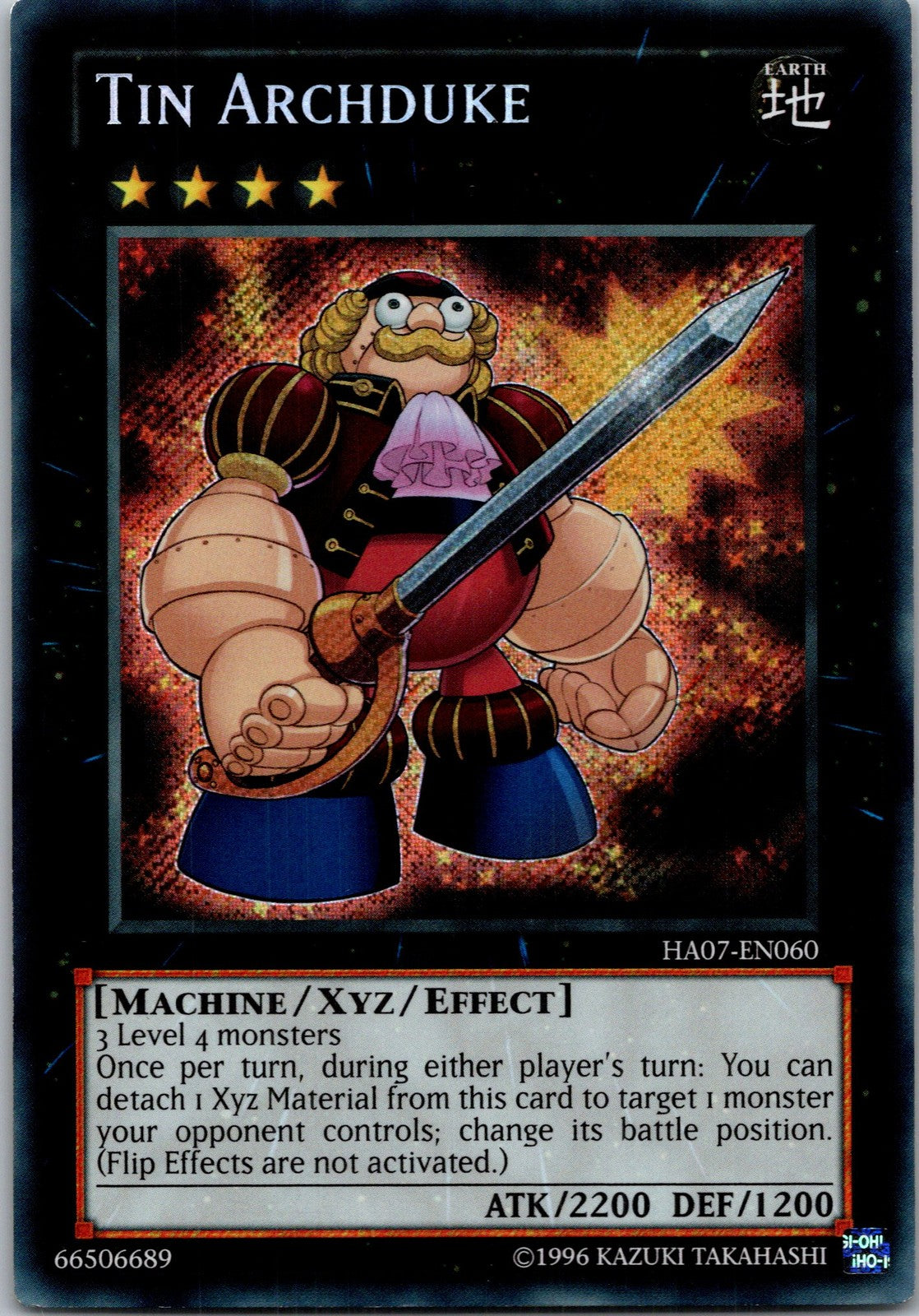 Yugioh Tin Archduke HA07-EN060 Secret Rare NM