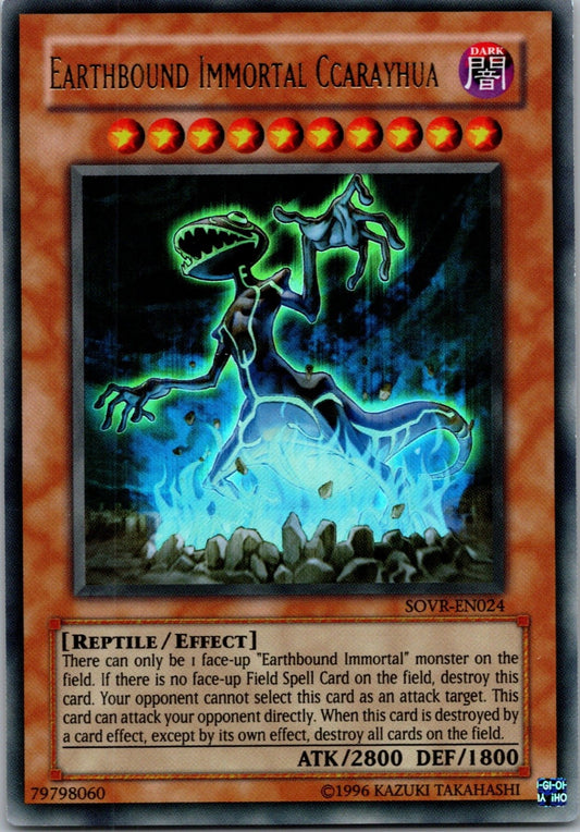 Yugioh Earthbound Immortal Ccarayhua SOVR-EN024 Ultra Rare NM