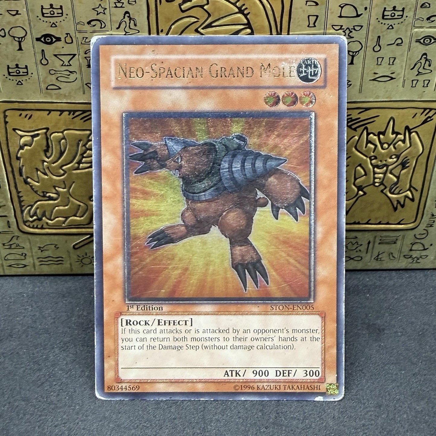 Yugioh Neo-Spacian Grand Mole STON-EN005 Ultimate Rare 1st Edition MP