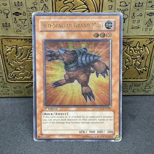 Yugioh Neo-Spacian Grand Mole STON-EN005 Ultimate Rare 1st Edition MP