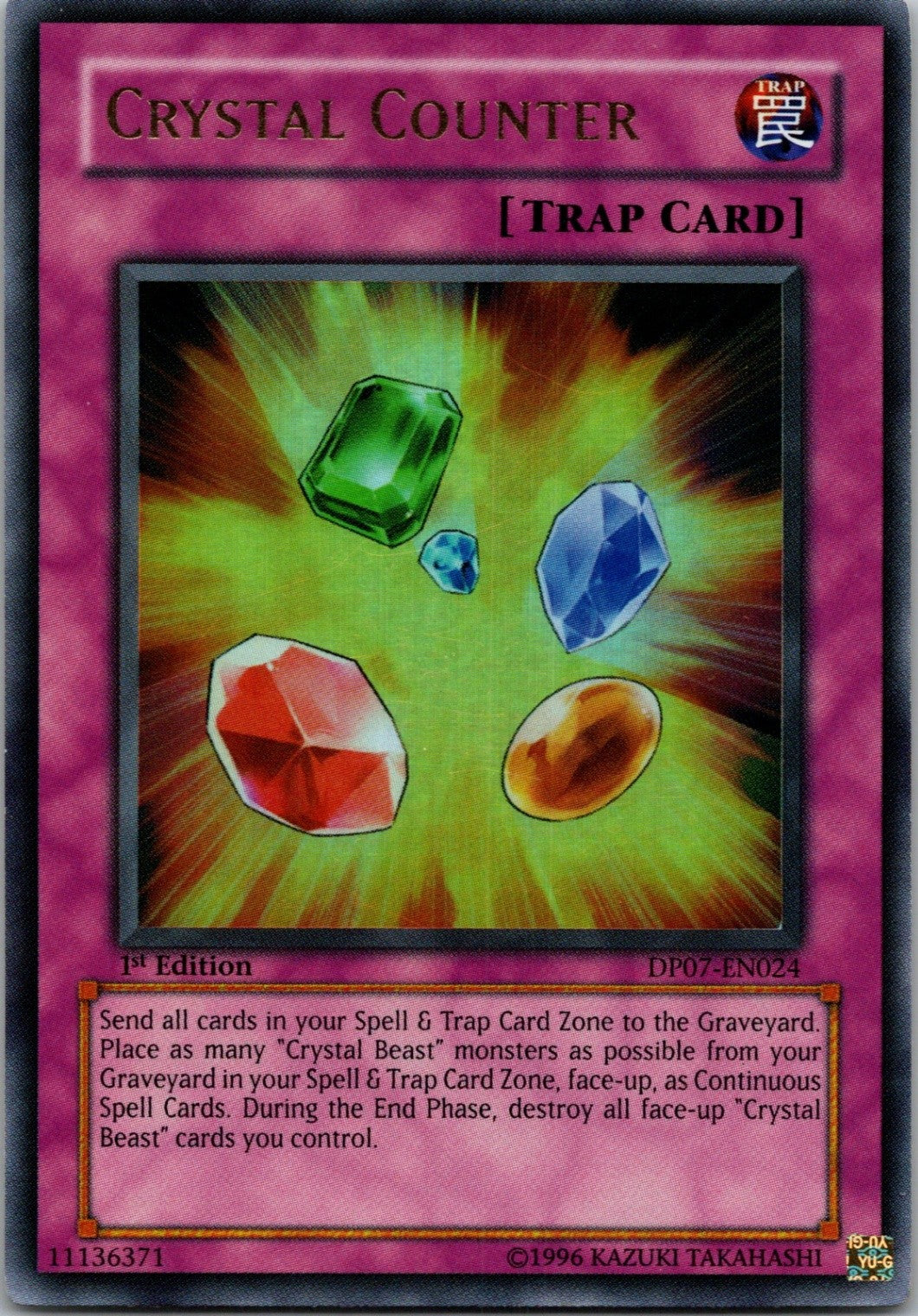 Yugioh Crystal Counter DP07-EN024 1st Edition Ultra Rare NM