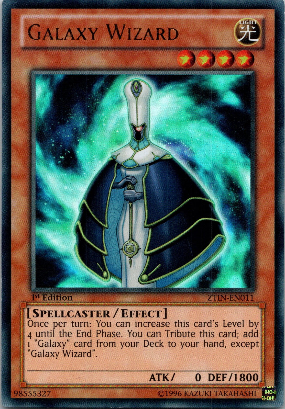 Yugioh Galaxy Wizard ZTIN-EN011 1st Edition Ultra Rare NM