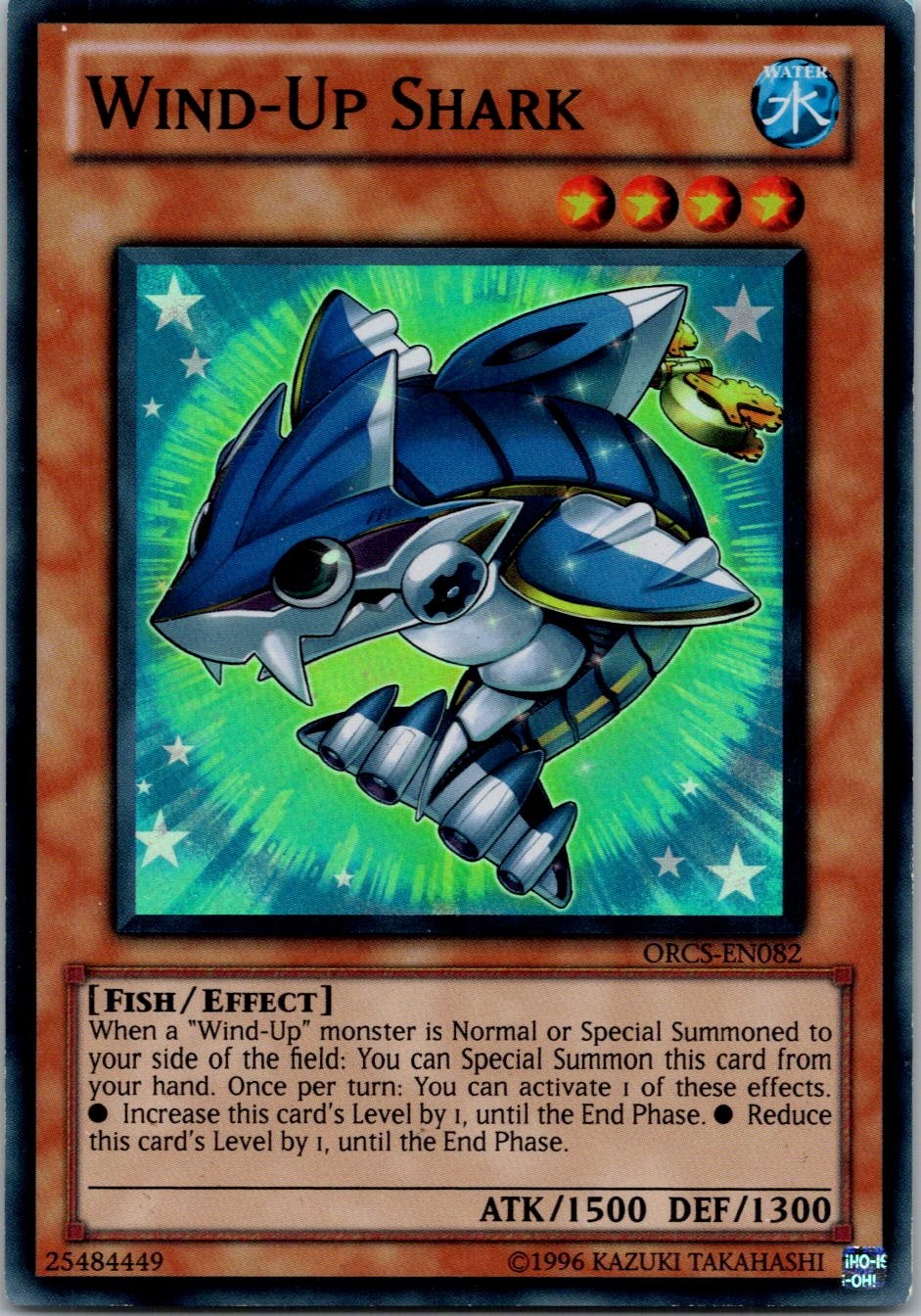 Yugioh Wind-Up Shark ORCS-EN082 Super Rare NM