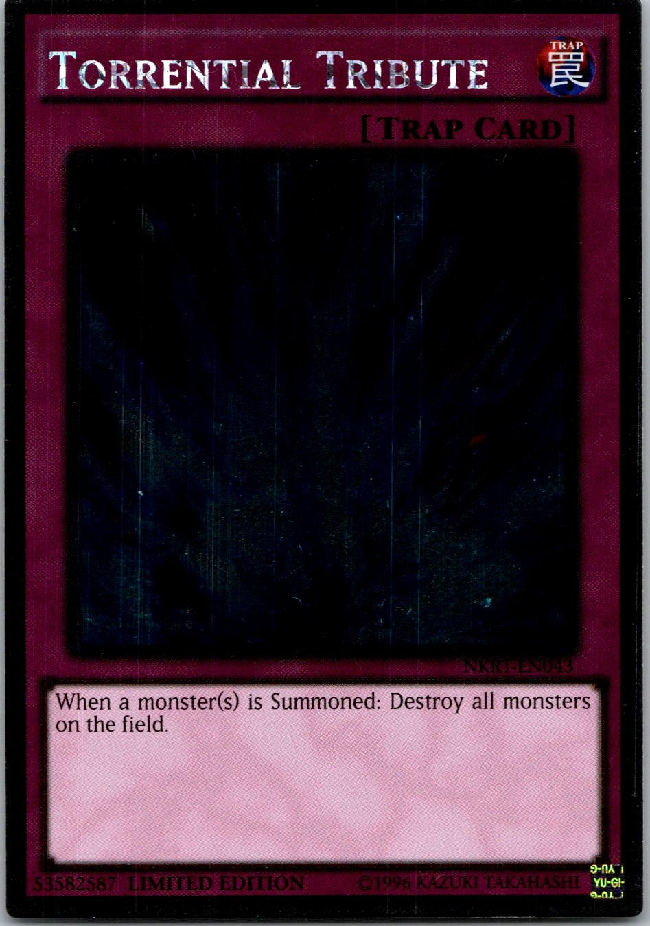 Yugioh Torrential Tribute NKRT-EN043 Limited Edition Platinum Rare NM