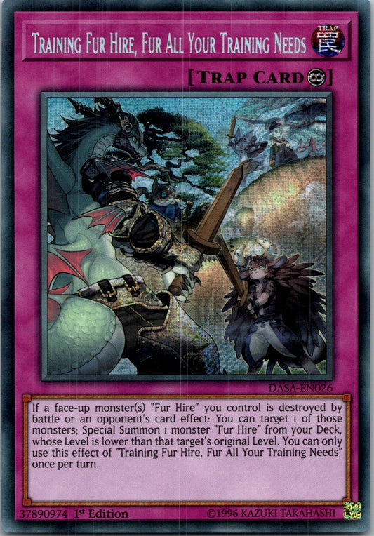 Yugioh Training Fur Hire, Fur All Your Training Needs DASA-EN026 1st Secret NM