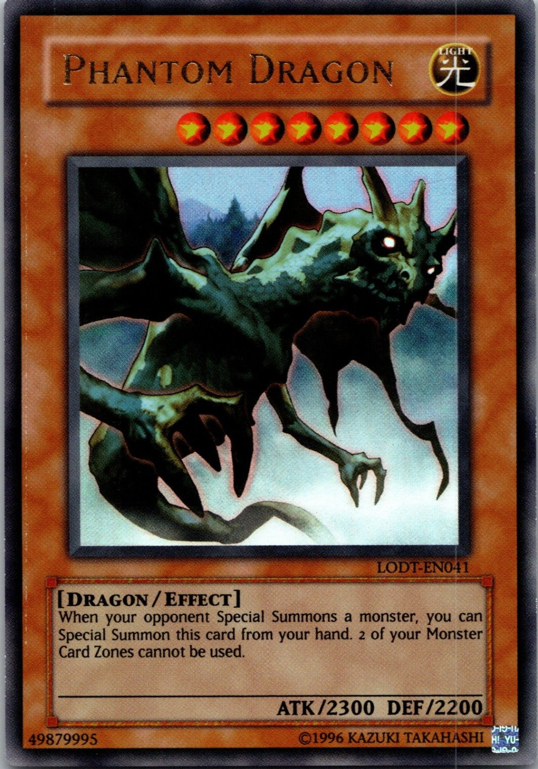 Yugioh Phantom Dragon LODT-EN041 Ultra Rare OG Print NM