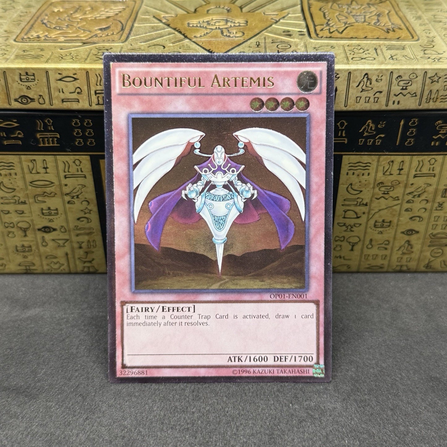 Yugioh Bountiful Artemis OP01-EN001 Ultimate Rare NM
