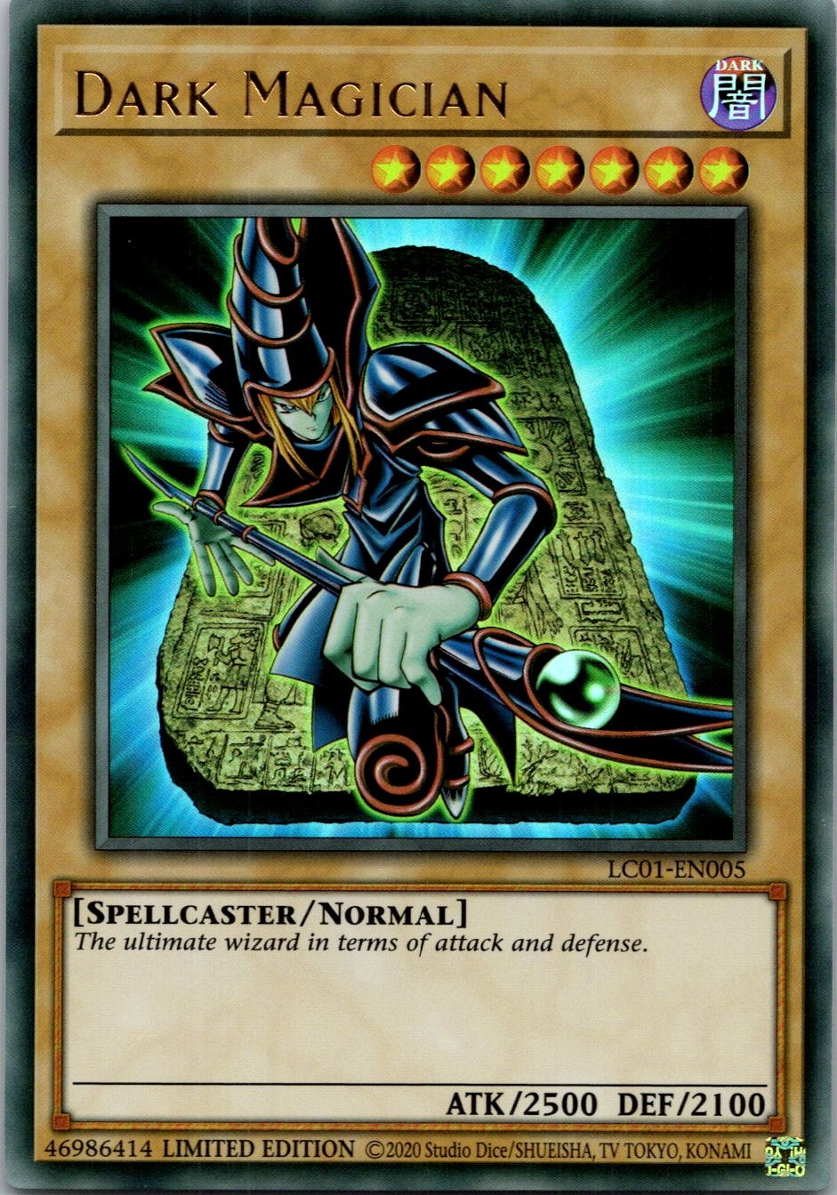 Yugioh Dark Magician (25th Anniversary LC01-EN005 Limited Edition Ultra Rare NM