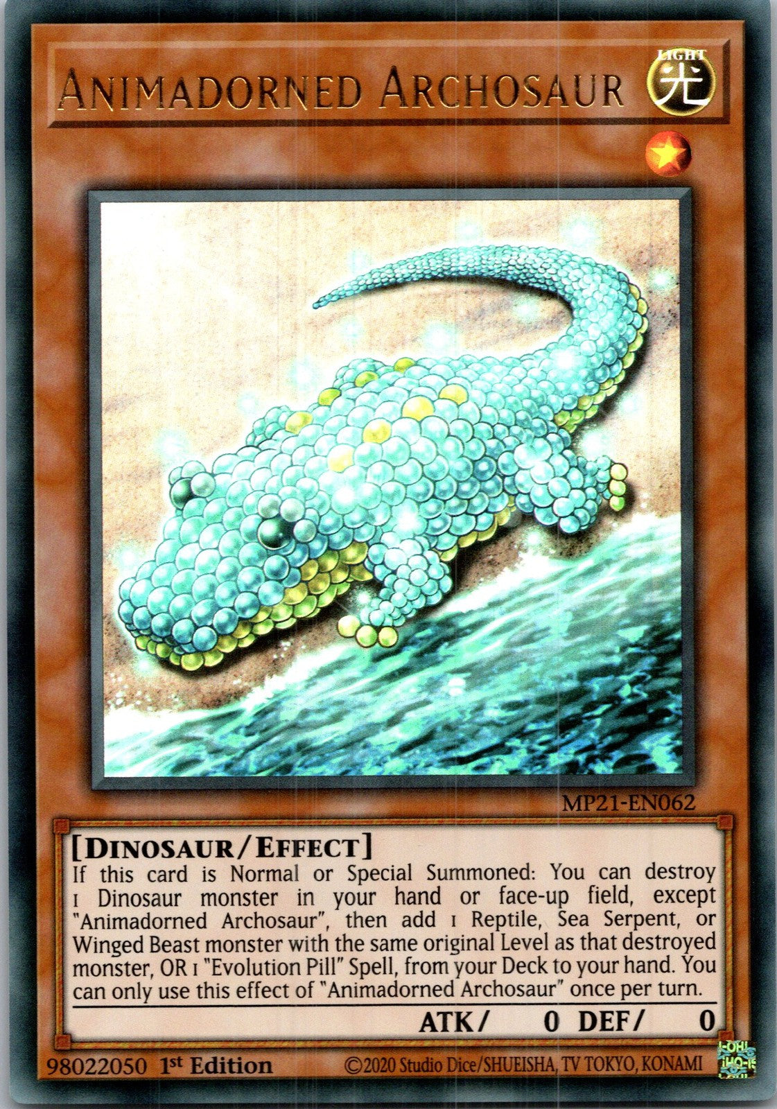 Yugioh Animadorned Archosaur MP21-EN062 1st Edition Ultra Rare NM