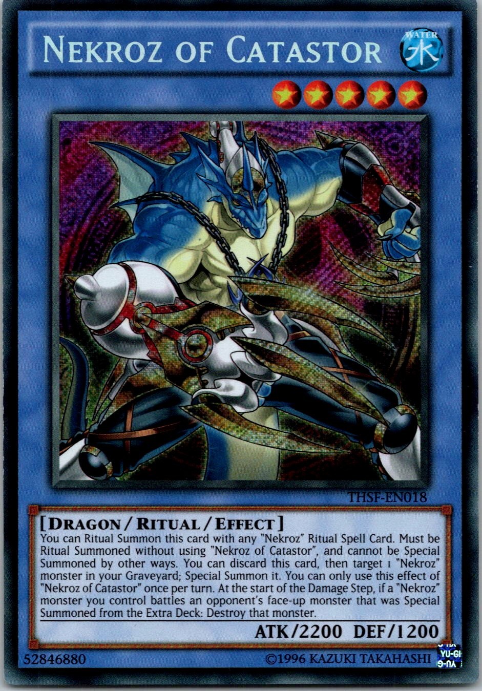 Yugioh Nekroz of Catastor THSF-EN018 Secret Rare NM
