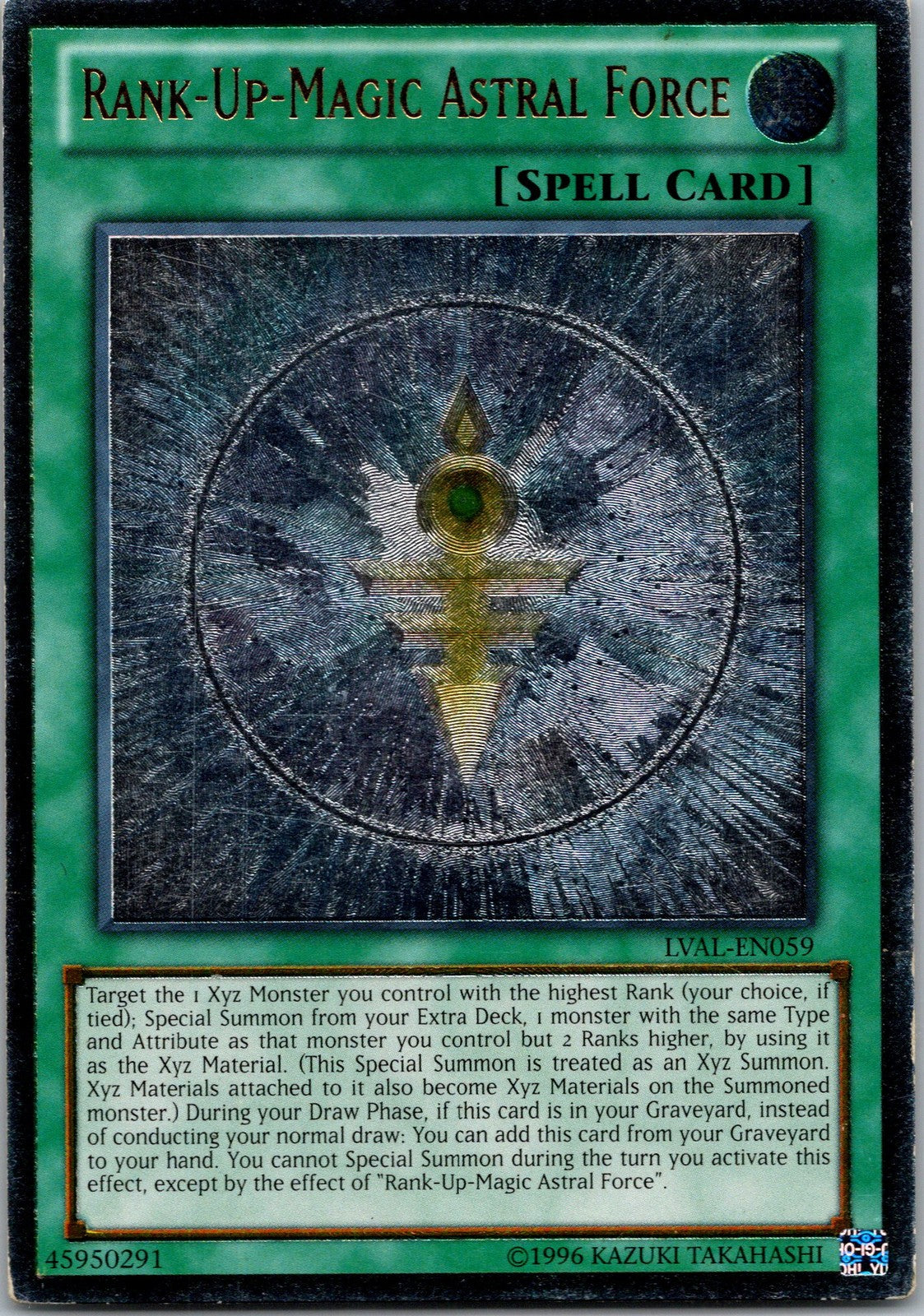 Yugioh Rank-Up-Magic Astral Force LVAL-EN059 Ultimate Rare NM