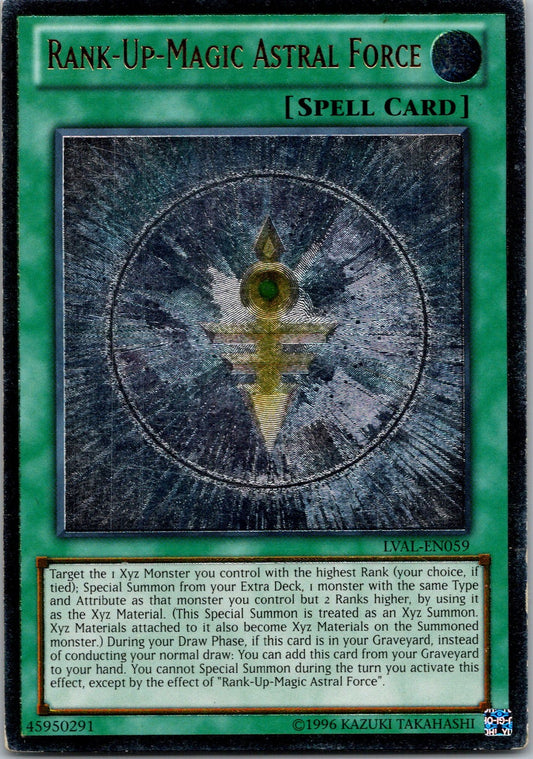 Yugioh Rank-Up-Magic Astral Force LVAL-EN059 Ultimate Rare NM