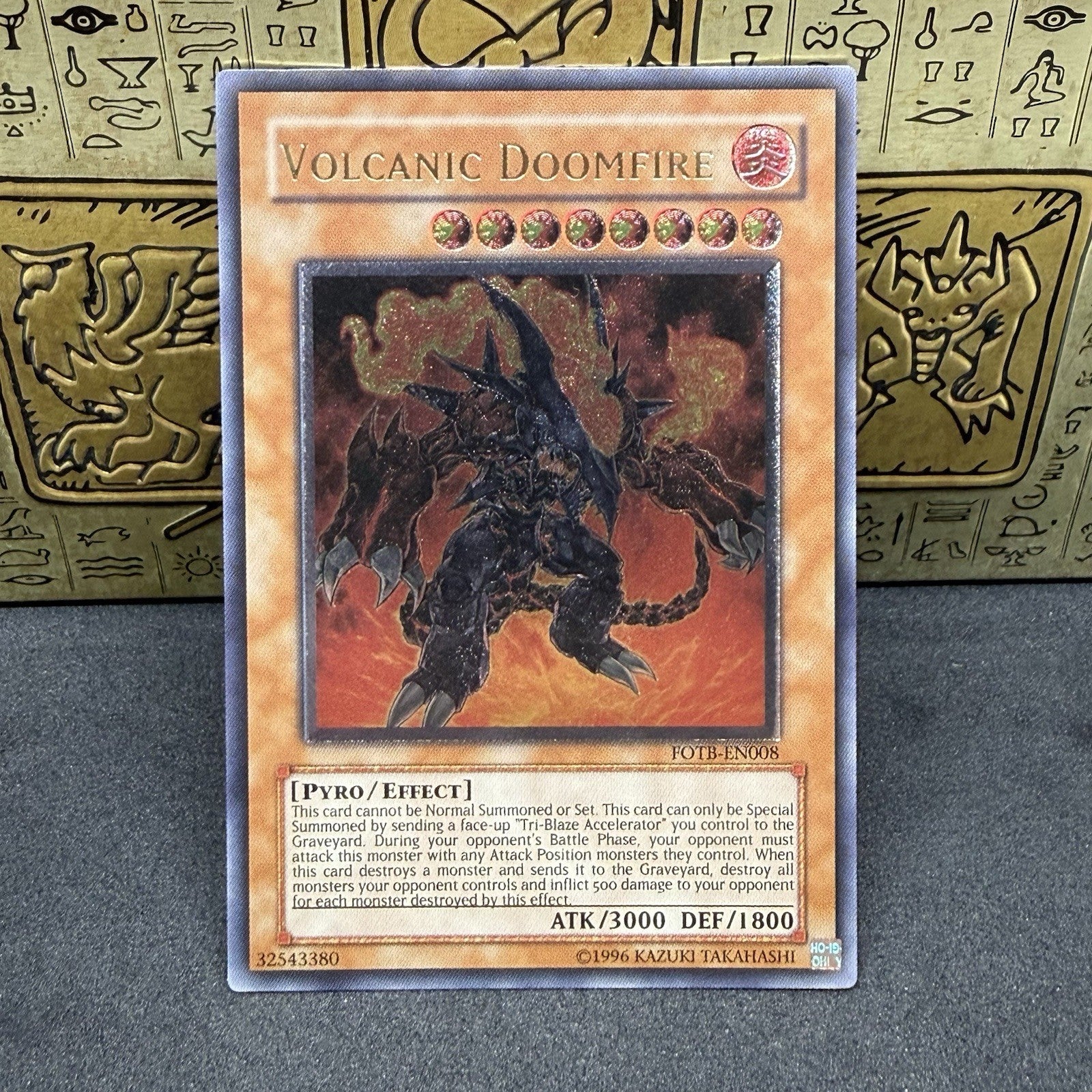 Yugioh Volcanic Doomfire FOTB-EN008 Ultimate Rare NM