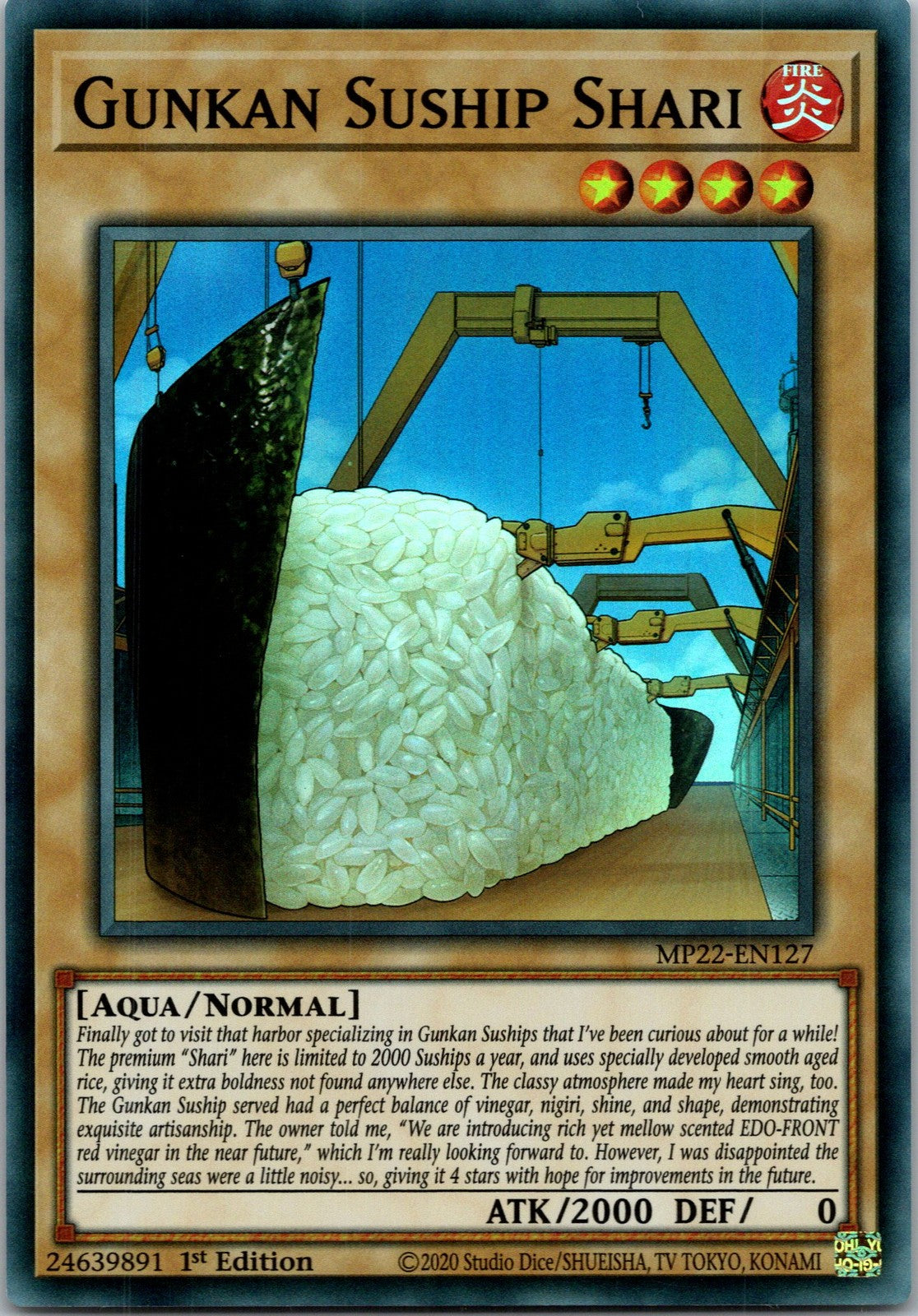 Yugioh Gunkan Suship Shari MP22-EN127 1st Edition Super Rare NM