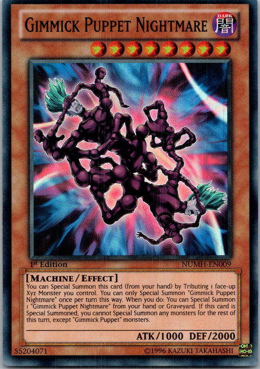 Yugioh Gimmick Puppet Nightmare NUMH-EN009 1st Edition Super Rare NM