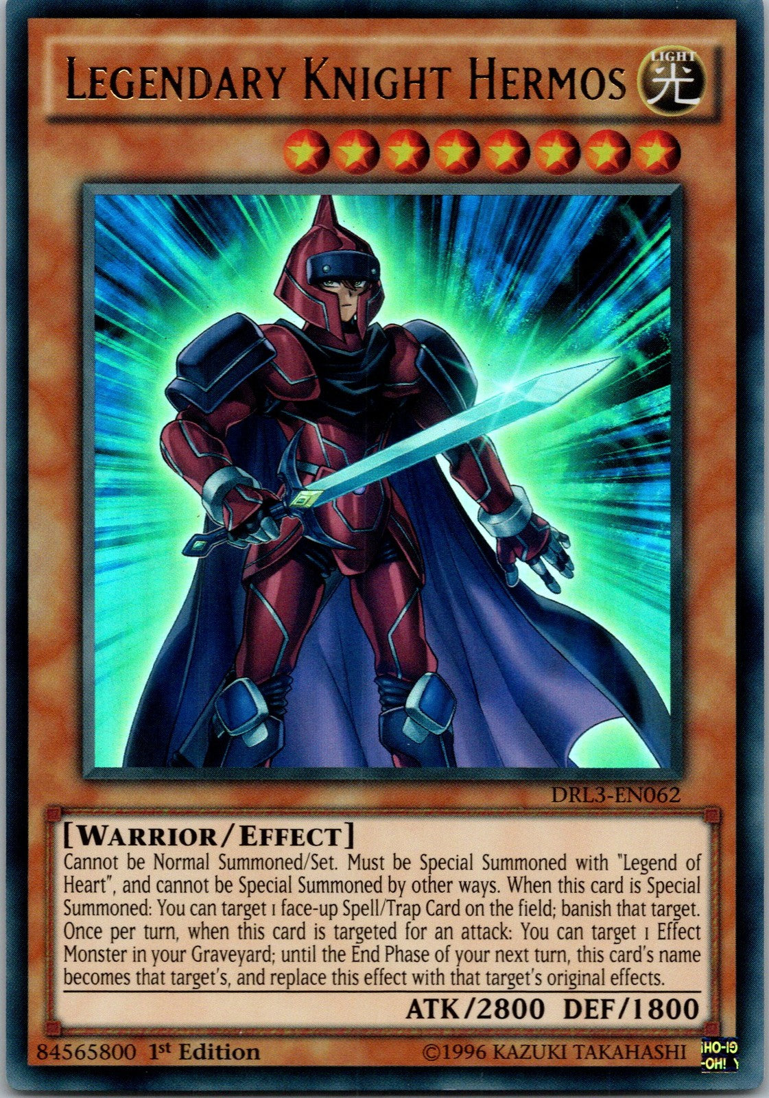 Yugioh Legendary Knight Hermos DRL3-EN062 1st Edition Ultra Rare NM