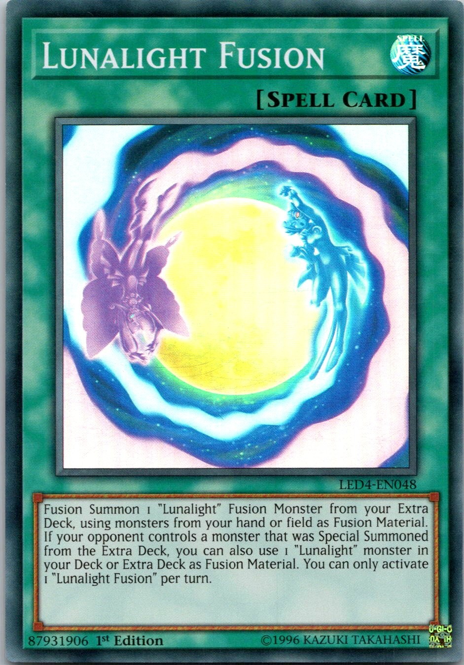 Yugioh Lunalight Fusion LED4-EN048 1st Edition Super Rare NM