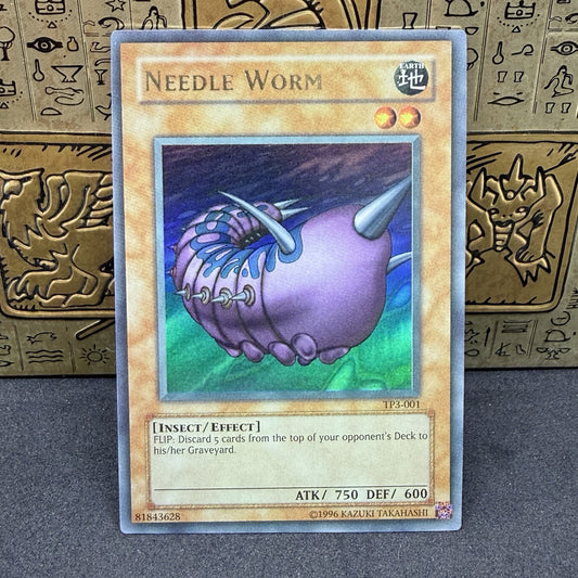 Yugioh Needle Worm TP3-001 Ultra Rare Faded NM