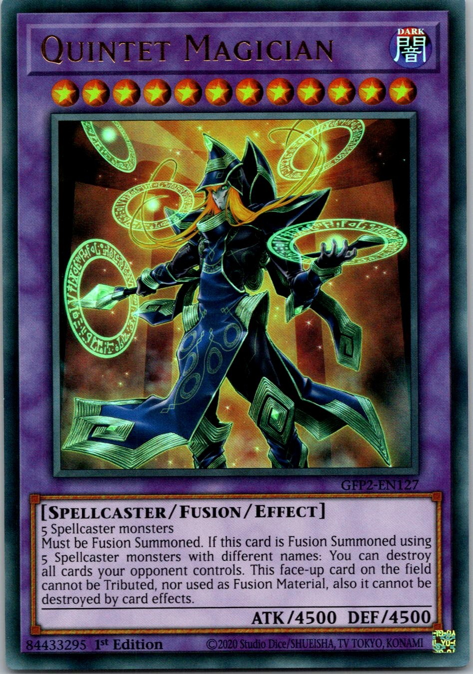Yugioh Quintet Magician GFP2-EN127 1st Edition Ultra Rare NM