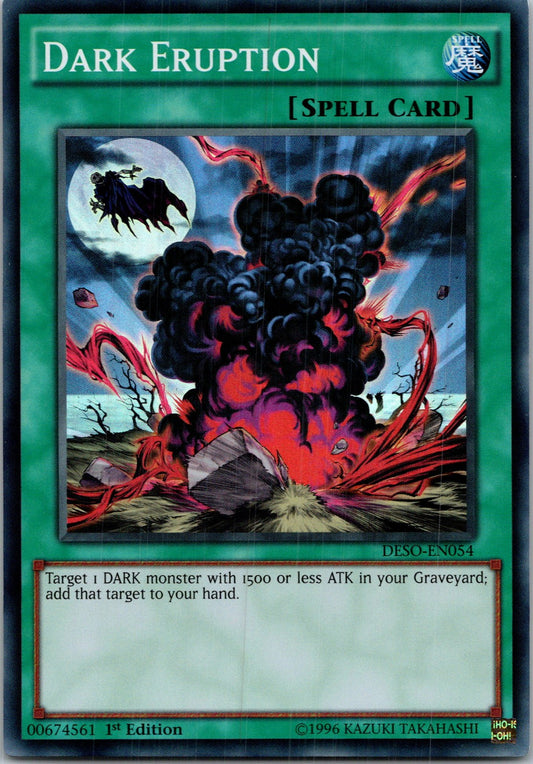 Yugioh Dark Eruption DESO-EN054 1st Edition Super Rare NM