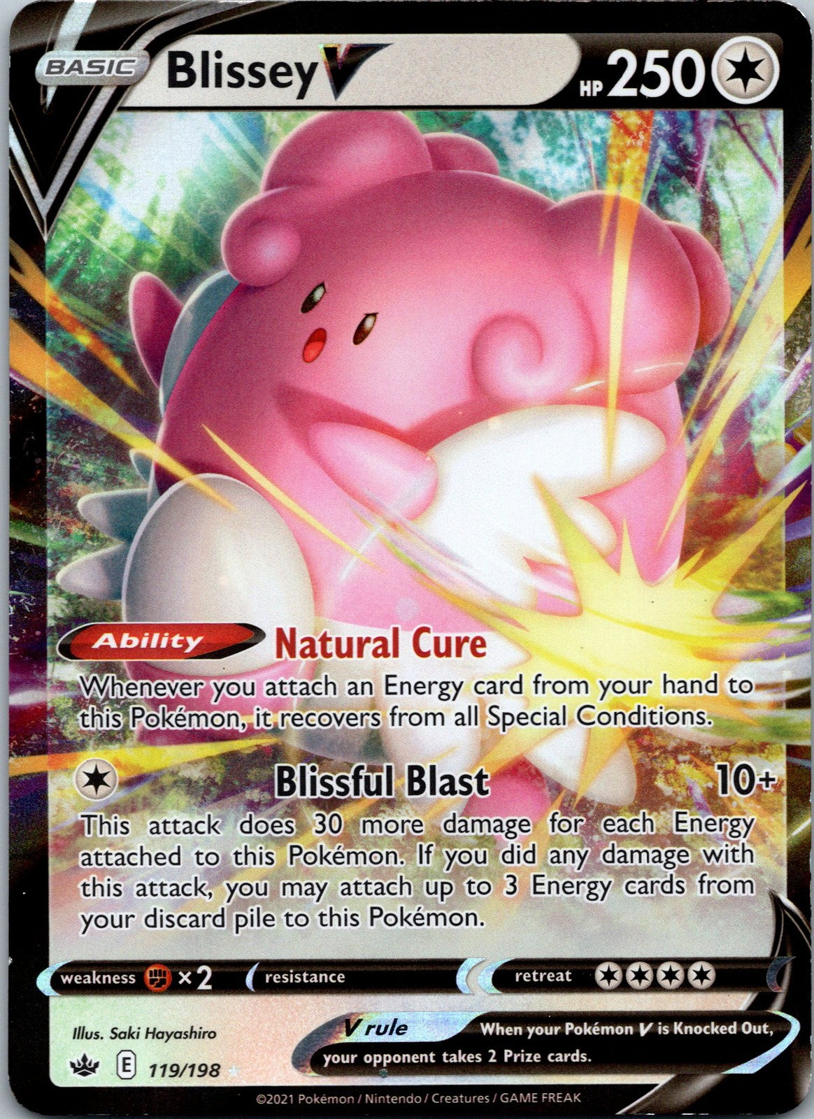 Pokemon Blissey V 119/198 Ultra Rare NM