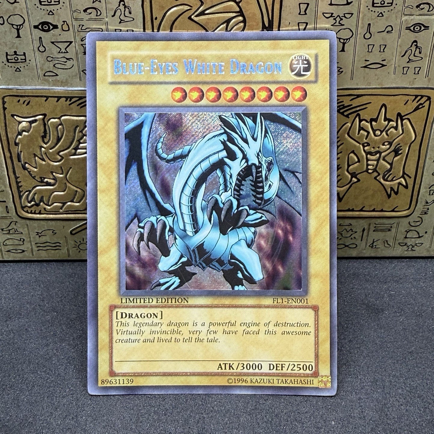 Yugioh Blue-Eyes White Dragon FL1-EN001 Secret Rare Limited Edition NM